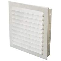 Los mejores  - REJILLA PARA EMPOTRAR ALUMINIO ESMALTADO BLANCO 16X16CM